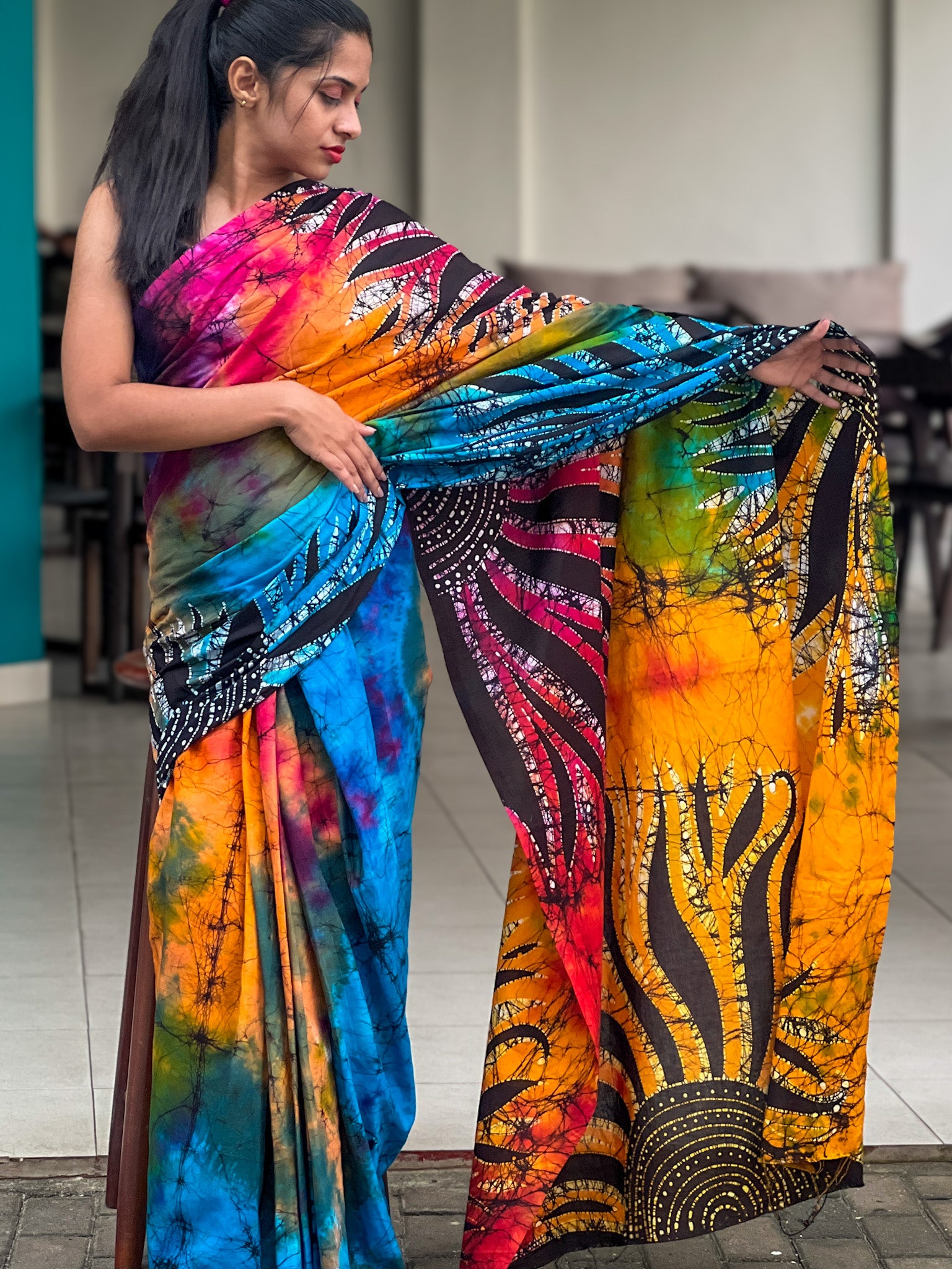 Sunburst Harmony Saree