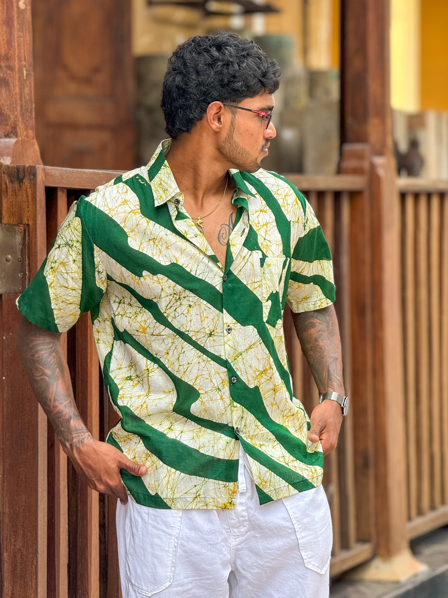 Verdant Streak Premium Shirt